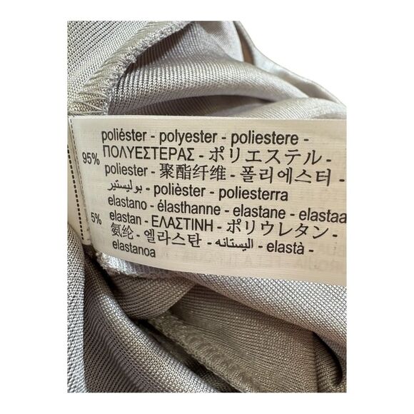 NWT Zara silver metallic stretch pants size small - Picture 7 of 9